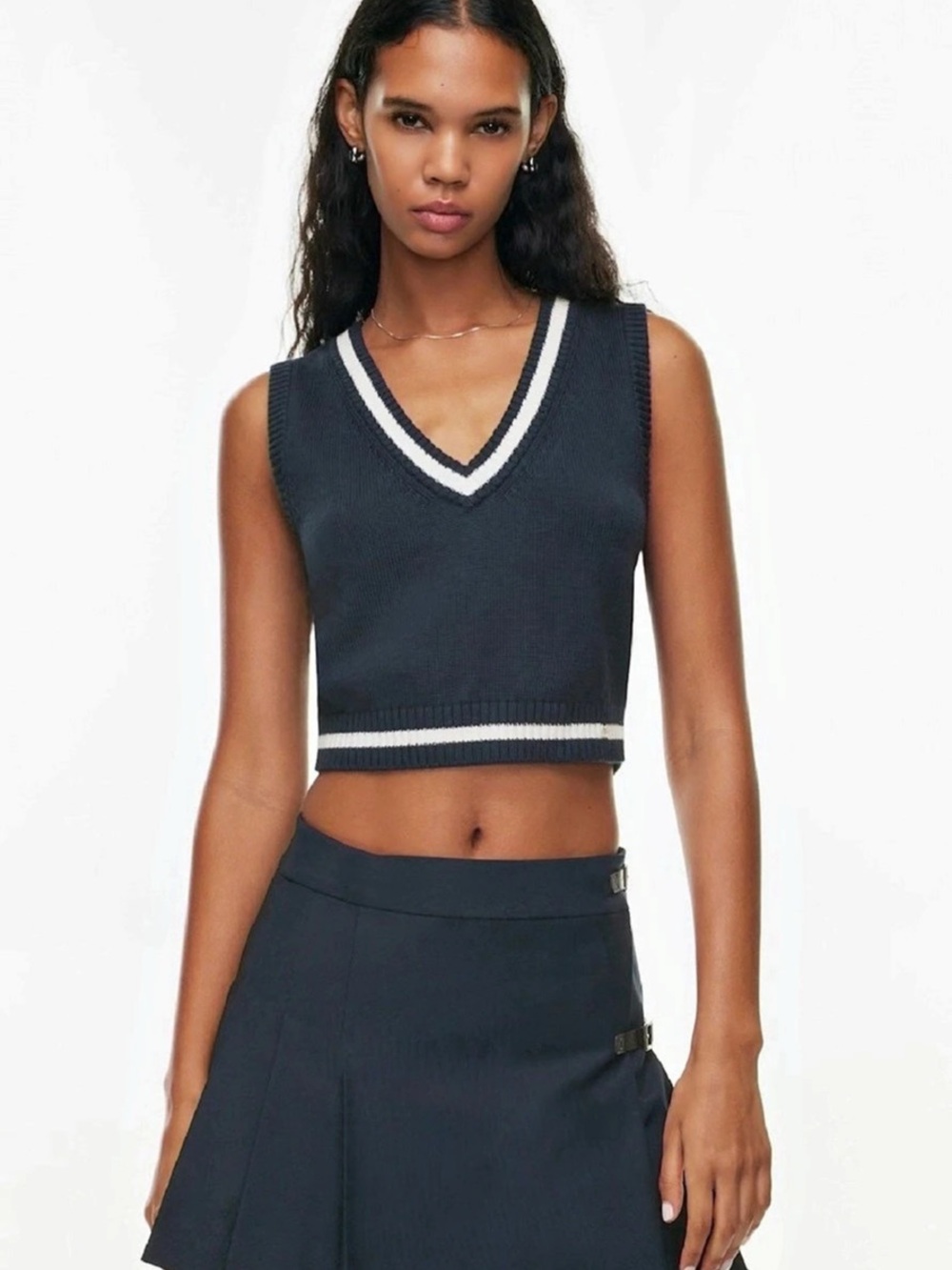Sun-deh Color Block V-Neck Vest Size Small